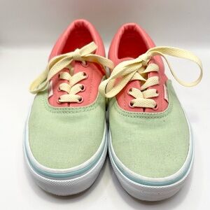 Vibrant Vans Two-Tone Canvas Sneakers